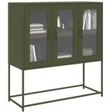  Komoda maslinastozelena 100,5x39x107 cm hladno valjani čelik | shoptok.hr