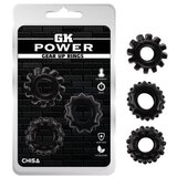Chisa Gear Up Rings-Black CN 370395712 Cene