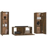  Komplet TV omaric 3-delni dimljen hrast konstruiran les, (20734124) | Shoptok.si