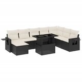  The Living Store Vrtna sedežna garnitura 8-delna z blazinami črn poli ratan - Vrtna Sedežna Garniture, (21461009) | Shoptok.si