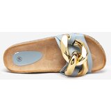 Resti Ladies' blue slippers with Sofig- Footwear decoration | Shoptok.si
