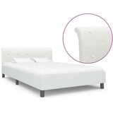  Okvir za krevet od umjetne kože bijeli 140 x 200 cm | shoptok.hr