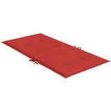  Jastuci za vrtne stolice 4 kom crveni 100x50x3 cm od tkanine | shoptok.hr