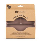 Petite&Mars take&match 6m+ deljeni krožnik okrogla velvet latte 1 kos | Shoptok.si