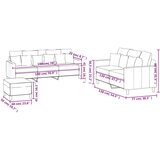  3-dijelni set sofa s jastucima tamnozeleni baršunasti | shoptok.hr