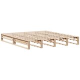 vidaXL Krevet s regalom za knjige bez madraca 180x200 cm masivno drvo | shoptok.hr