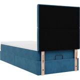  Okvir kreveta s madracima tamnoplavi 80x200cm baršunasti | shoptok.hr