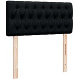 vidaXL Krevet s oprugama i madracem crni 100 x 200 cm od tkanine | shoptok.hr