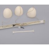 SCHÖNER WOHNEN 12541-42 - Luster na sajli TRAVENTA 3xE27/40W/230V beton | Eponuda.com