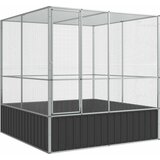  Kavez za ptice srebrni 211 x 207 x 212 cm čelični | Eponuda.com