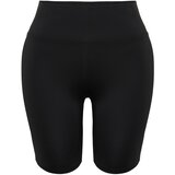 Trendyol Curve Black Biker Gatherer Knitted Leggings | ePonuda.com