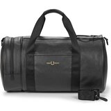 Fred Perry SCOTCHGRAIN LEATHER BARREL BAG Crna Cijene