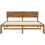  Krevetni okvir s uzglavljem ROSTOCK Prirodna 180 x 200 cm | shoptok.hr