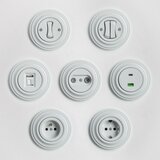  Kliklap - Retro USB utičnica A+C sa keramičkim okvirom, bela | Eponuda.com