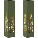  Solarna LED svjetlost za stazu 2 pcs Maslinasto zelena | shoptok.hr