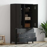  Industrijski ormar crni 90 x 50 x 180 cm metalni | shoptok.hr