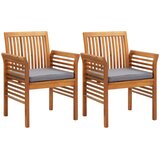  5-dijelni vanjski blagovaonski set s jastucima bagremovo drvo | shoptok.hr