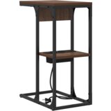 vidaXL Nočna omarica Rjava hrast 41.5 x 26 x 60.5 cm Konstruiran les | Shoptok.si