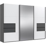 Stylife OMARA Z DRSNIMI VRATI, bela, barve grafita Cene