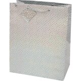  Vrečka darilna a4 plastificirana mat srebrna hologram PROMOCIJA | Shoptok.si