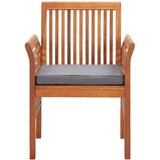  5-dijelni vrtni blagovaonski set s jastucima bagremovo drvo | shoptok.hr