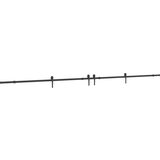  Gornja vodilica za klizna vrata 427 cm čelični crni | shoptok.hr