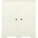  Plastični ormarić 79 x 43 x 85,5 cm izgled drva boja vanilije | shoptok.hr