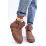 Boto Women's Padded Snow Boots With Embellishment Dark Beige Siriol | Shoptok.si