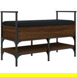  The Living Store Klop za čevlje rjavi hrast 85,5x42x57,5 cm inženirski les - Klop Za Čevlje, (21444090) | Shoptok.si