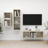 vidaXL 3-dijelni set TV ormarića boja hrasta sonome od iverice Cijene