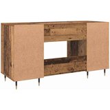 vidaXL Stol s policom Staro drvo 140 x 50 x 75 cm Konstruirano drvo | shoptok.hr