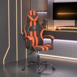  Igraća stolica crno-narančasta od umjetne kože | shoptok.hr