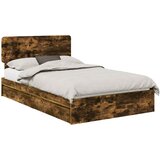  Krevet s od storage Dimljeni hrast 135 x 190 cm | Shoptok.si