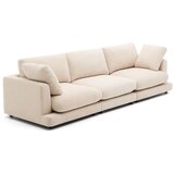 Kave Home Bež sedežna garnitura iz šenilje 300 cm Gala – | Shoptok.si