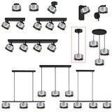 Brilagi LED RGB prigušiva luster AURA LUX 1xGX53/14W/230V Wi-Fi Tuya crna/dimljena | Eponuda.com