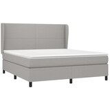  Box spring s madracem svjetlosiva 160x200 cm tkanina | shoptok.hr