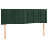  Posteljno vzglavje temno zeleno 144x5x78/88 cm žamet, (20933854) | Shoptok.si