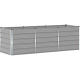  Cvetlično korito Svetlo siva 240 x 80 x 75 cm Jeklo, (5000207463) | Shoptok.si