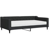 vidaXL dnevna postelja z vzmetnico črna 100x200 cm blago, (20929937) | Shoptok.si
