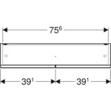 Geberit Selnova Square Ormarić sa ogledalom sa dvoje vrata orah 588cm 501.266.00.1 | ePonuda.com