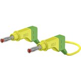 Stäubli Varnostni merilni kabel (lamelni vtič 4 mm - lamelni vtič 4 mm) 0.50 m zeleno-rumene barve MultiContact XZG425/SIL, (20422241) Cene