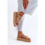 Boto Women's Platform Sandals in Beige Edireda | ePonuda.com