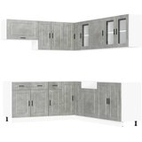 11-dijelni set kuhinjskih ormarića Porto konstruiranog drva | shoptok.hr