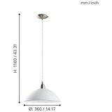 Eglo 88491 - Luster LORD 3 1xE27/60W/230V | Eponuda.com