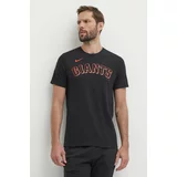 Nike Bombažna kratka majica San Francisco Giants moška, črna barva