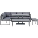 Mömax Lounge Garnitura Walter, Siva, 4-Delno | Shoptok.si