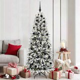  Umjetno božićno drvce Bijela 180 cm PVC, plastika, čelik i PE | shoptok.hr