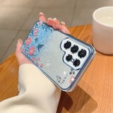 MASKA za Samsung Galaxy S24 Ultra Flower Pattern Glitter Blue | Eponuda.ba