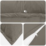  Presvlaka za jastuk 2 pcs HOUTEN Svjetlosiva 30 x 50 cm Baršun | shoptok.hr
