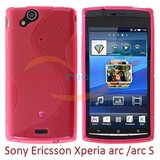  Gumijasti / gel etui S-Line za Sony Ericsson Xperia arc / Xperia arc S - roza Cene